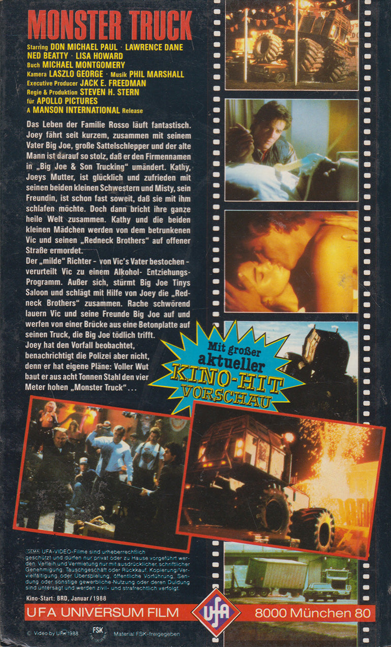 Monster Truck (VHS - 1988 - DE)