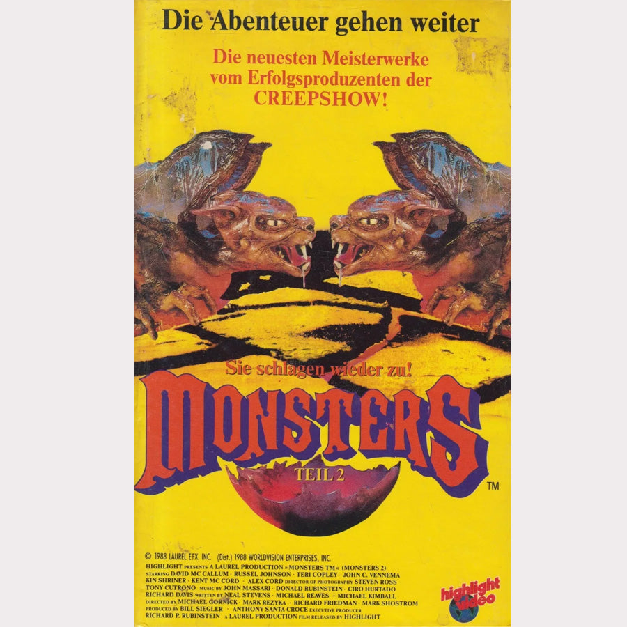 Monsters Teil 2 - Die Abenteuer gehen weiter (VHS - DE)