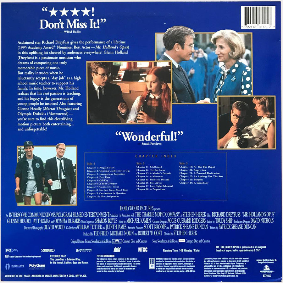 L'Opus de M. Holland (2xLaserdisc - États-Unis)