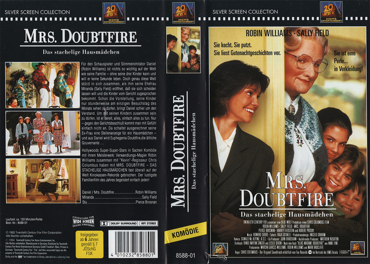 Mrs. Doubtfire - Das stachelige Hausmädchen (VHS - 1994 - DE)