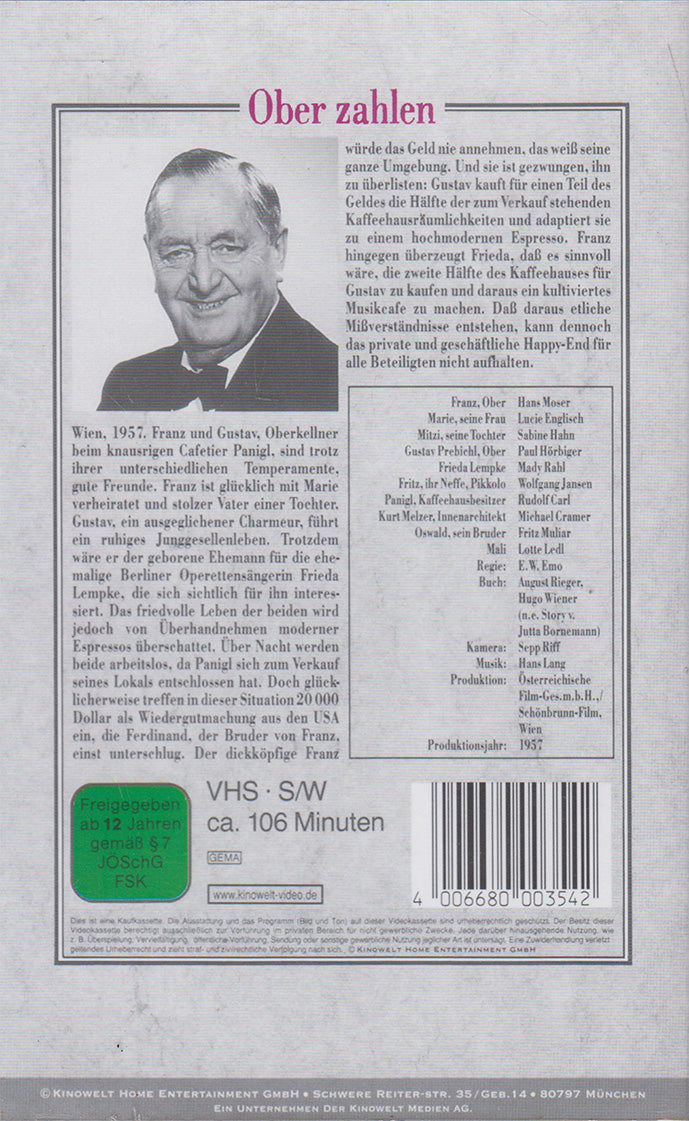 Ober zahlen (VHS - DE)