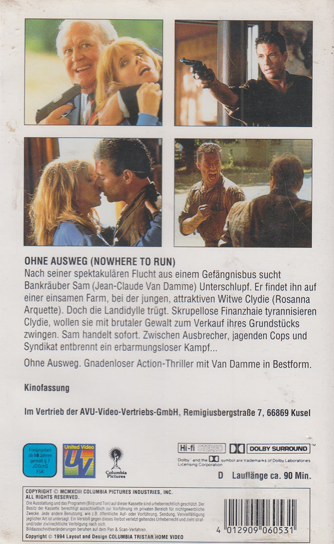 Ohne Ausweg (VHS - 1994 - DE)