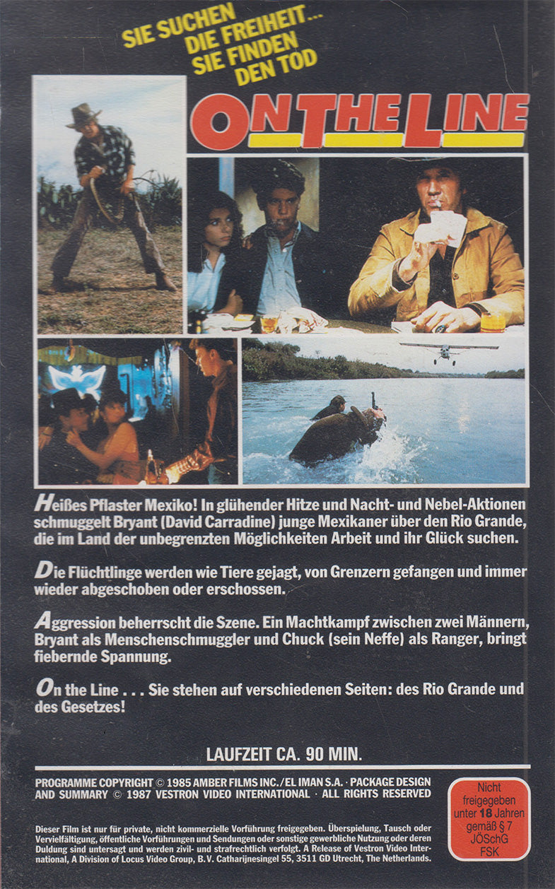 On The Line (VHS - 1987 - DE)