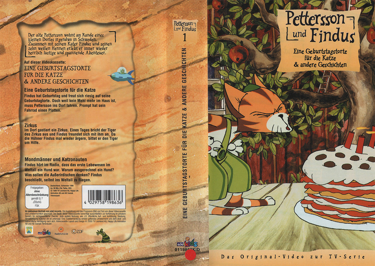 Pettersson und Findus 1: Eine Geburtstagstorte für die Katze (VHS - 2000 - DE)