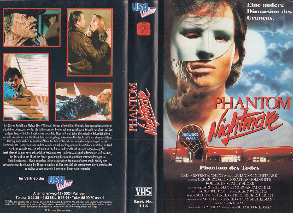 Phantom Nightmare USA Video VHS Kassette Einleger