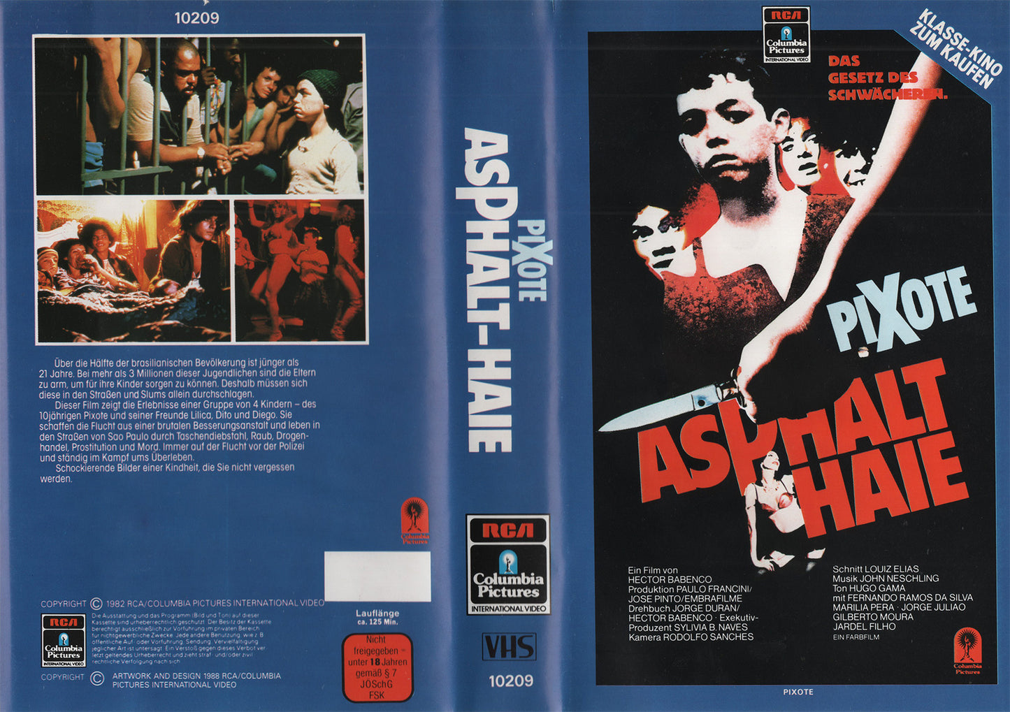 Pixote - Asphalt-Haie (VHS - 1988 - DE)