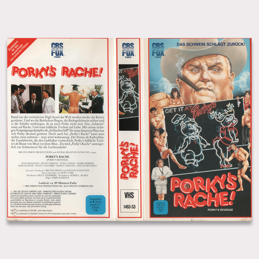 Porky's Rache, CBS/FOX Video [VHS Einleger]