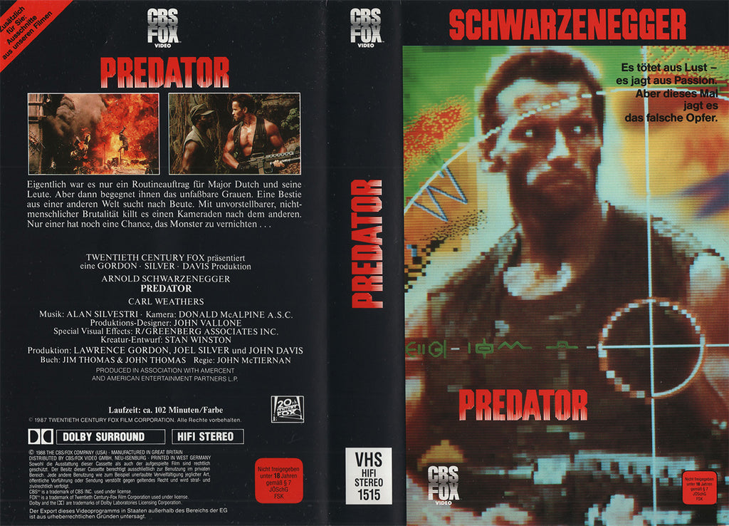 Predator (VHS - 1997 - DE)