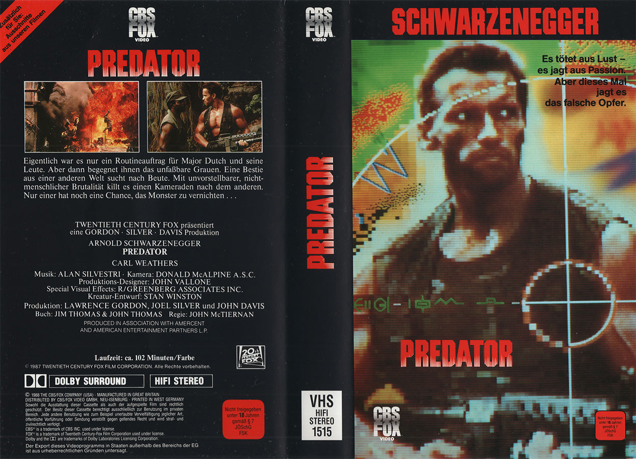Predator (VHS - 1997 - DE)