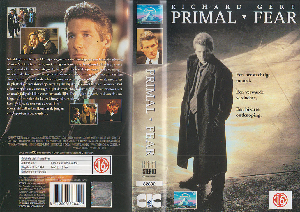 Primal Fear (VHS - 1997 - NL)