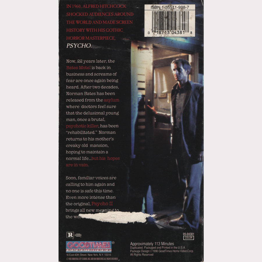 Psycho II (VHS - 1996 - US)