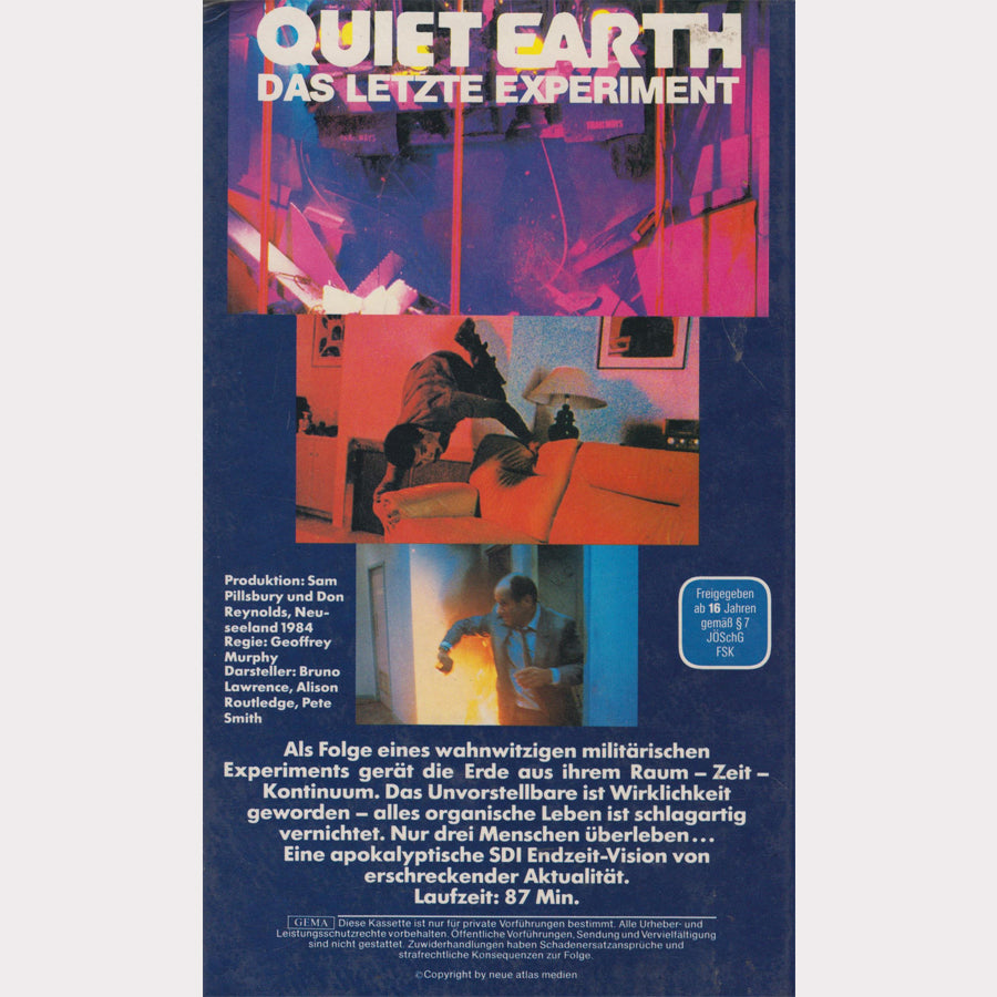 Quiet Earth - The Last Experiment (VHS - DE)