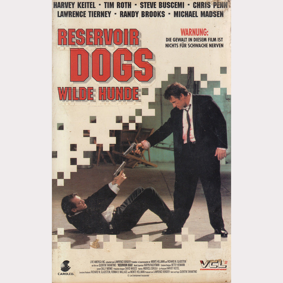 Reservoir Dogs Wilde Hunde VCL 1993 VHS Kassette Cover