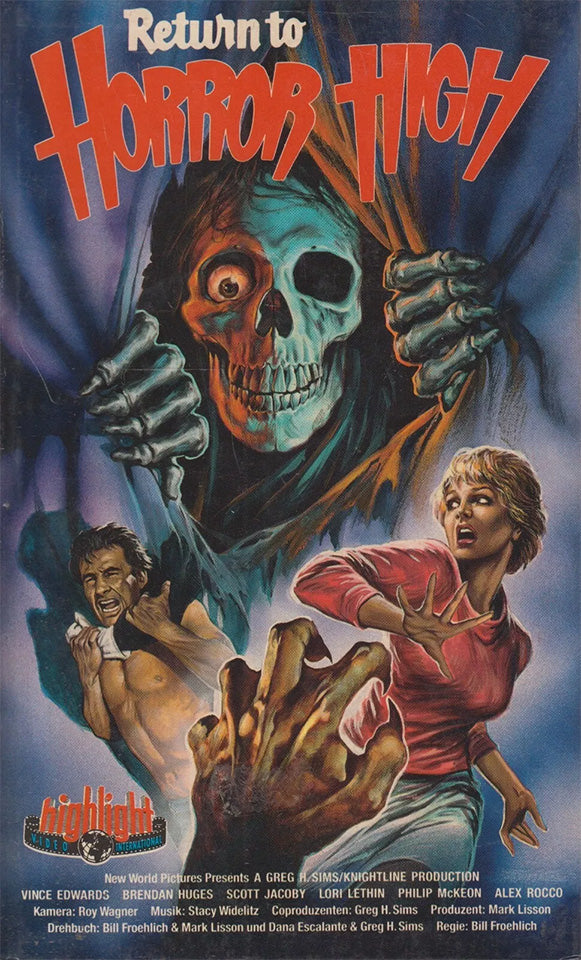Return to Horror High Highlight Video VHS Kassette Cover front