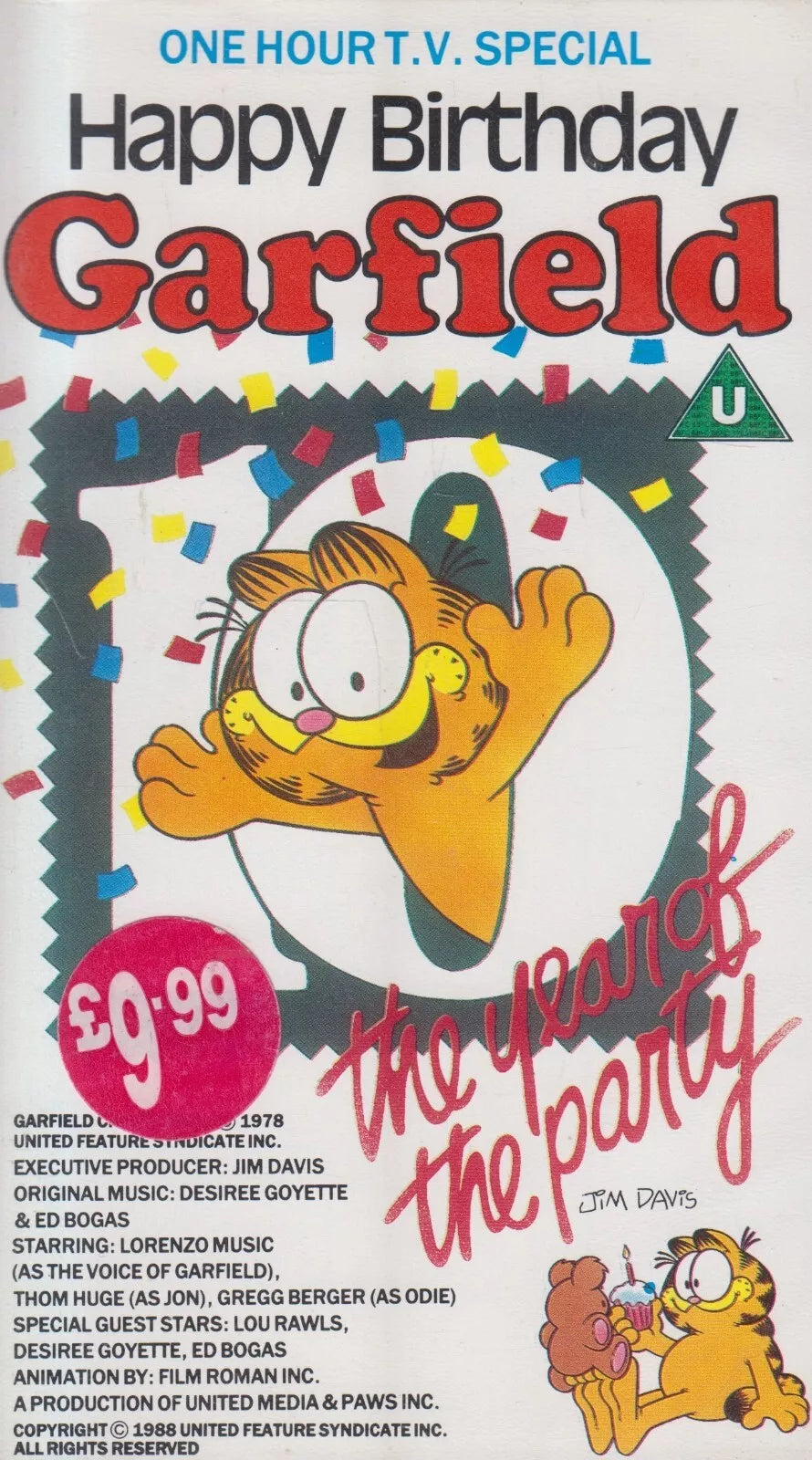 Happy Birthday Garfield (VHS - 1988 - UK)