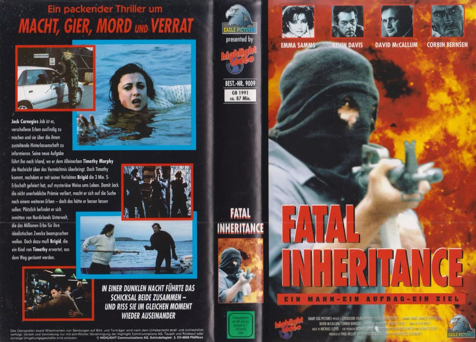 Fatal Inheritance [VHS insert (without cassette/case)]