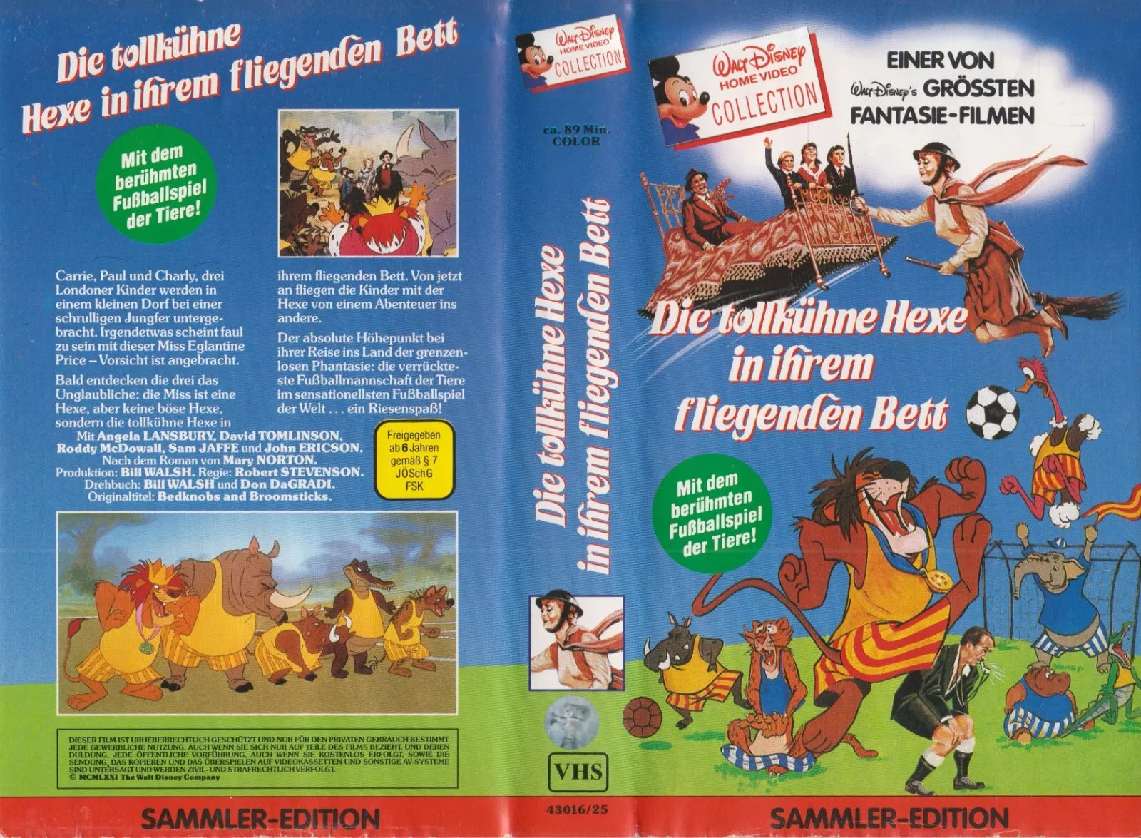The daring witch in her flying bed [VHS insert (without cassette/case)]