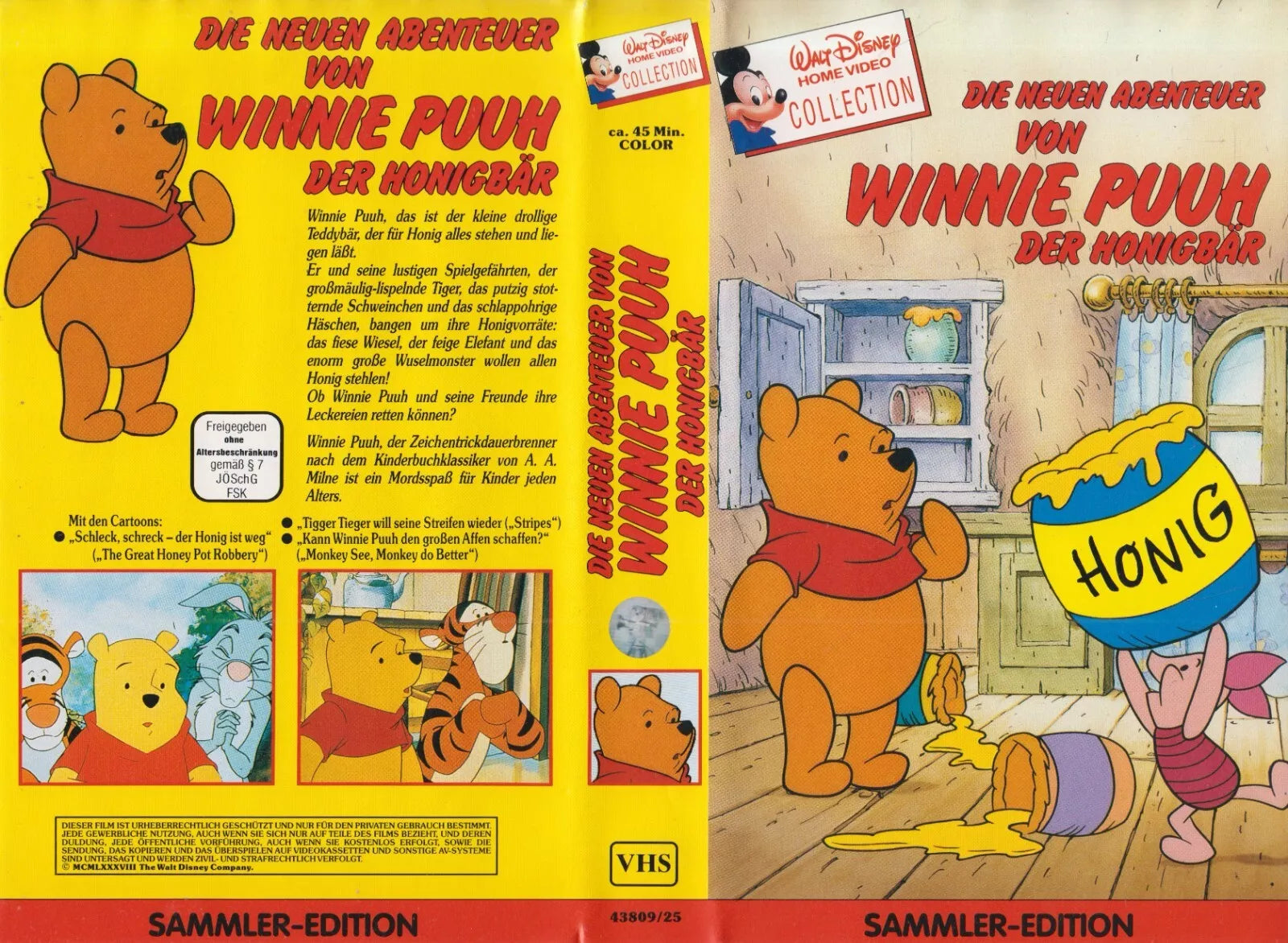Les nouvelles aventures de Winnie l'ourson - L'ourson au miel [insert VHS (sans cassette/boîtier)]