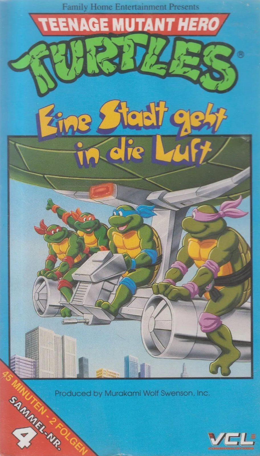 Teenage Mutant Hero Turtles 4: Eine Stadt geht in die Luft (VHS - 1991 - DE)