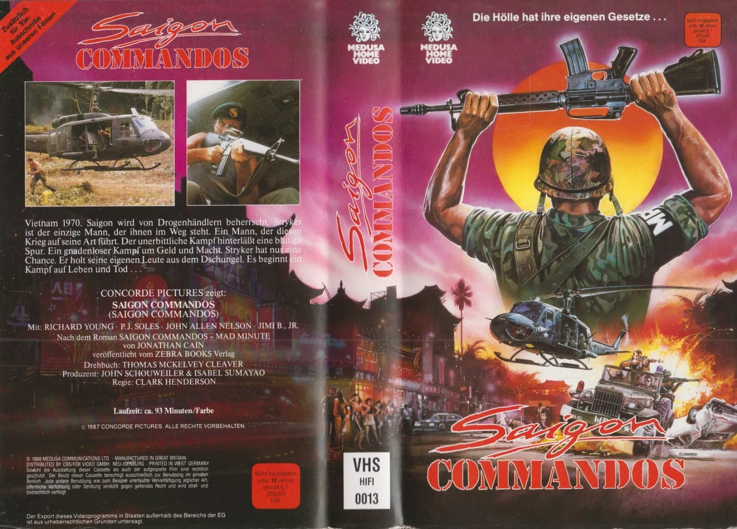 Saigon Commandos [VHS insert (without cassette/case)]
