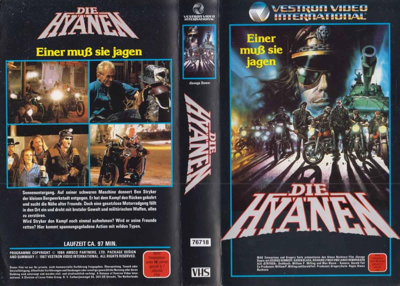 Les Hyènes [Insert VHS (sans cassette/boîtier)]