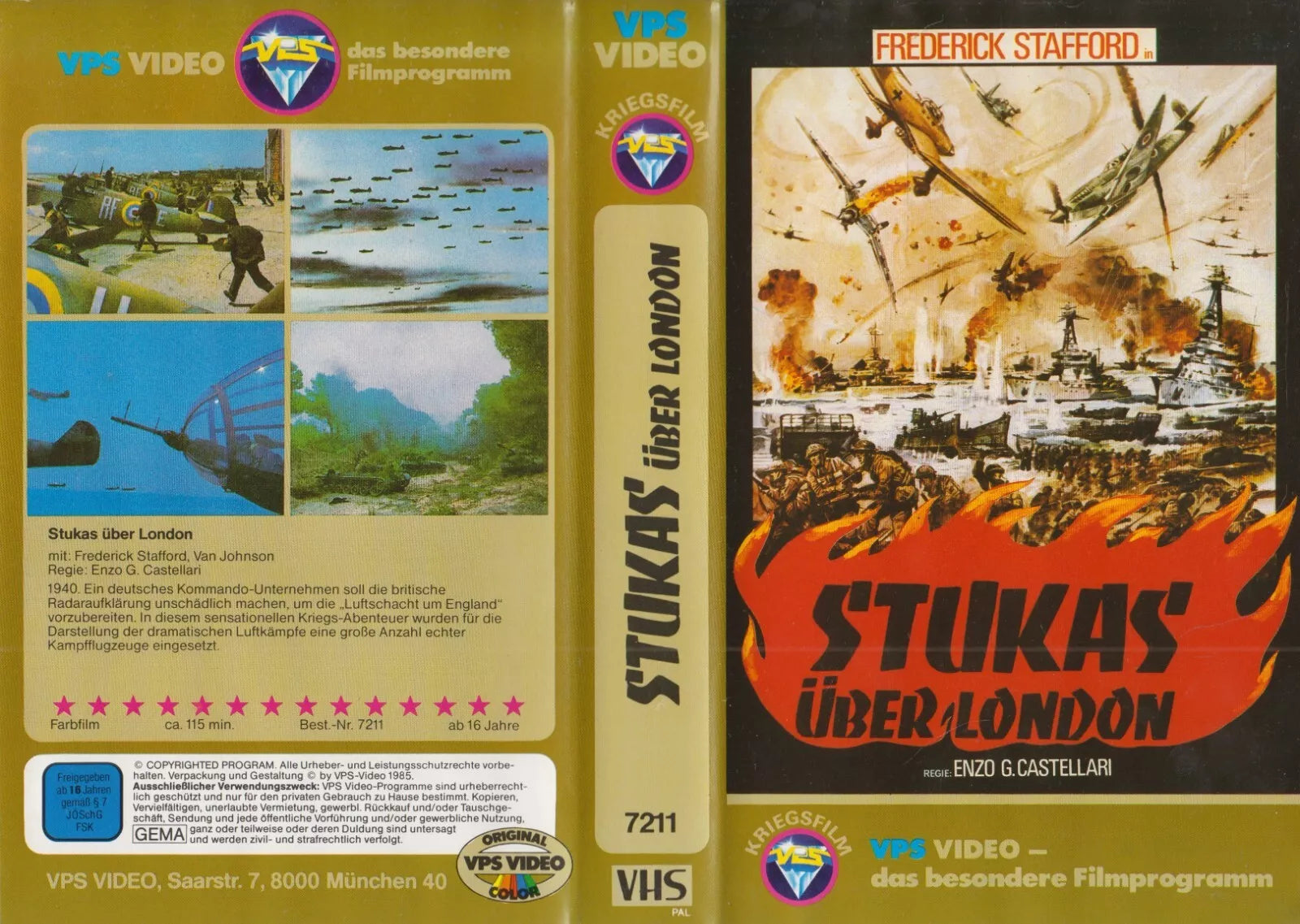 Stukas over London [Insert VHS (sans cassette/boîtier)]