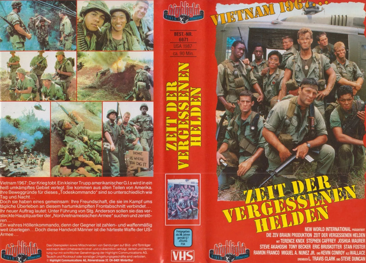 Zeit der vergessenen Helden [VHS-Einleger (ohne Kassette/Hülle)]