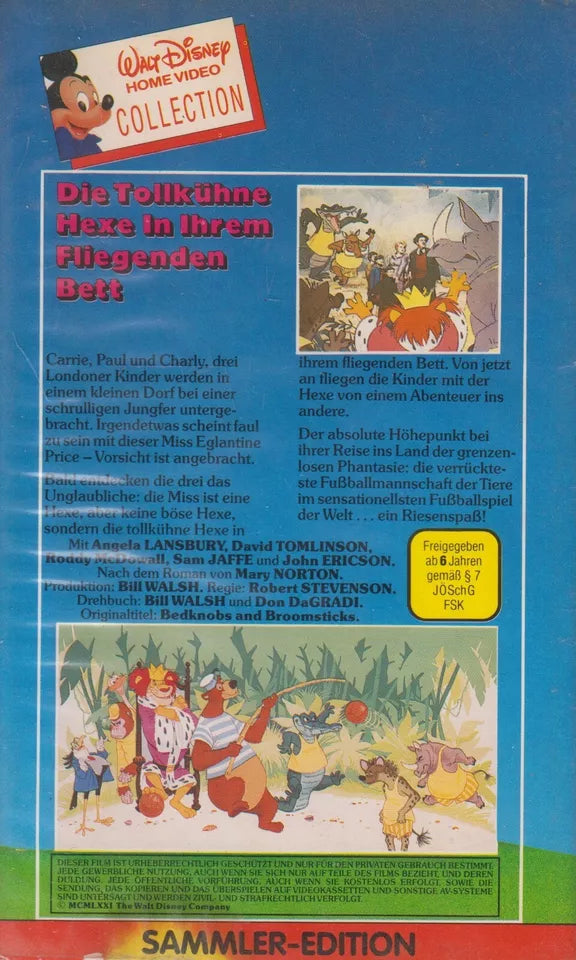 Die tollkühne Hexe in ihrem fliegenden Bett (VHS - DE)