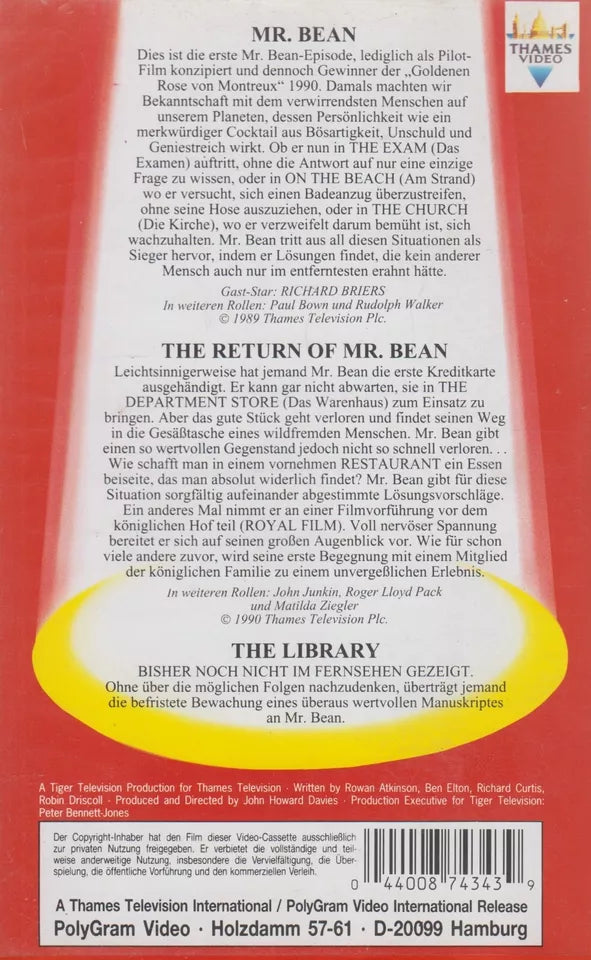 The Amazing Adventures of Mr. Bean (VHS - DE)