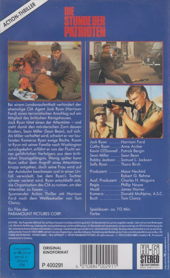 Die Stunde der Patrioten (VHS - 1993 - DE)