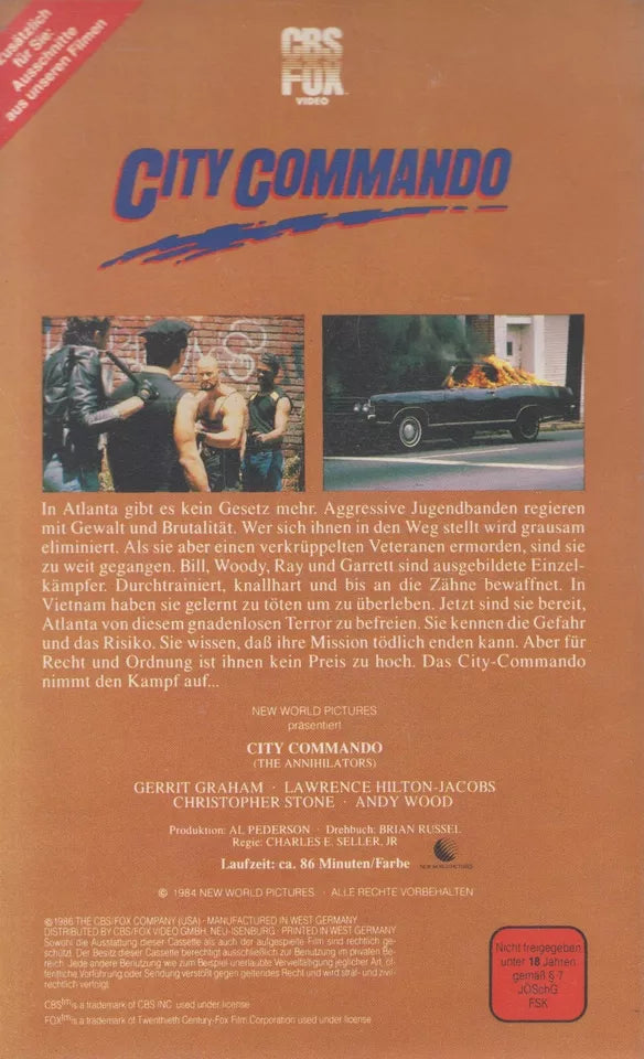 Commando de la ville (VHS - 1986 - DE)