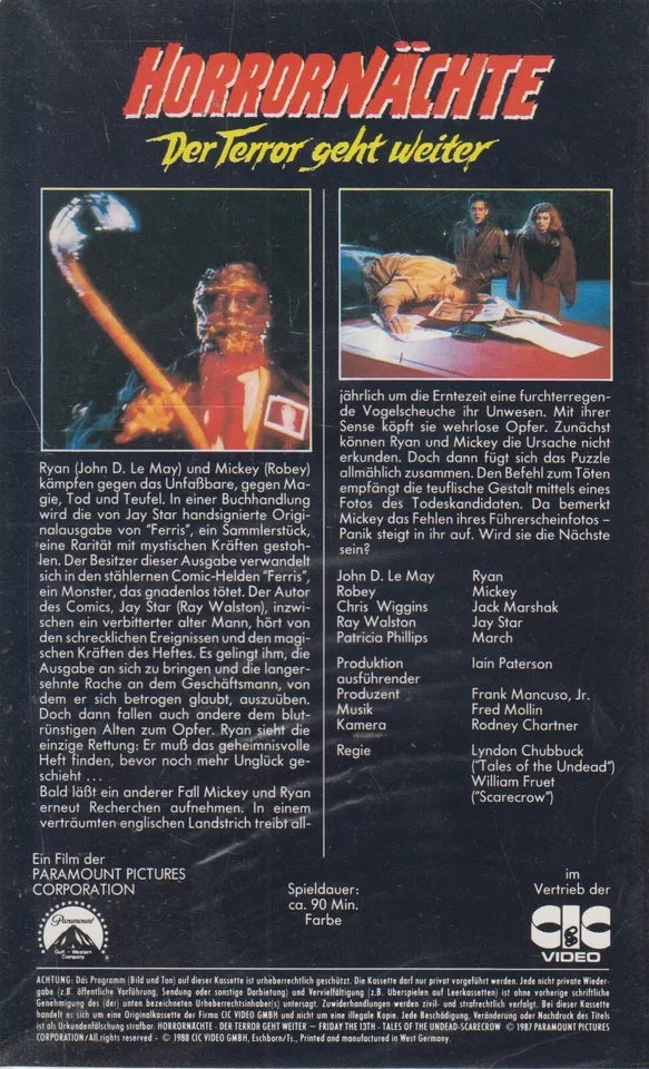 Horrornächte - Der Terror geht weiter (VHS - 1988 - DE)