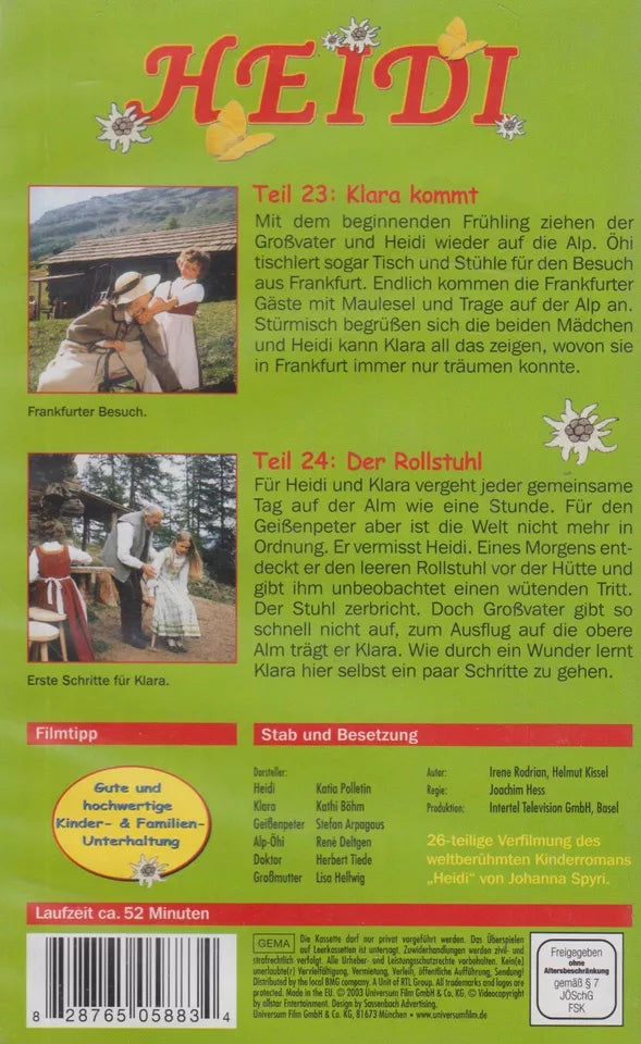 Heidi 12: Klara comes &amp; The Wheelchair (VHS - 2003 - DE)