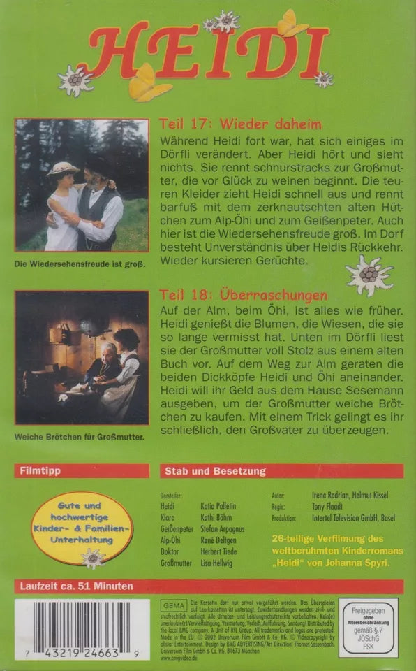 Heidi 9: Wieder daheim & Überraschung (VHS - 2002 - DE)