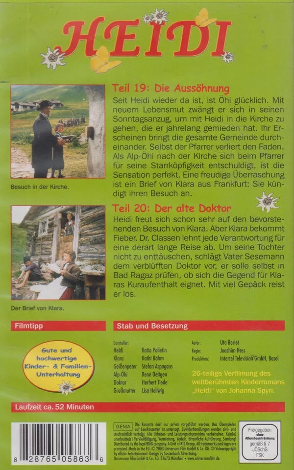 Heidi 10: Die Aussöhnung & Der alte Doktor (VHS - 2003 - DE)