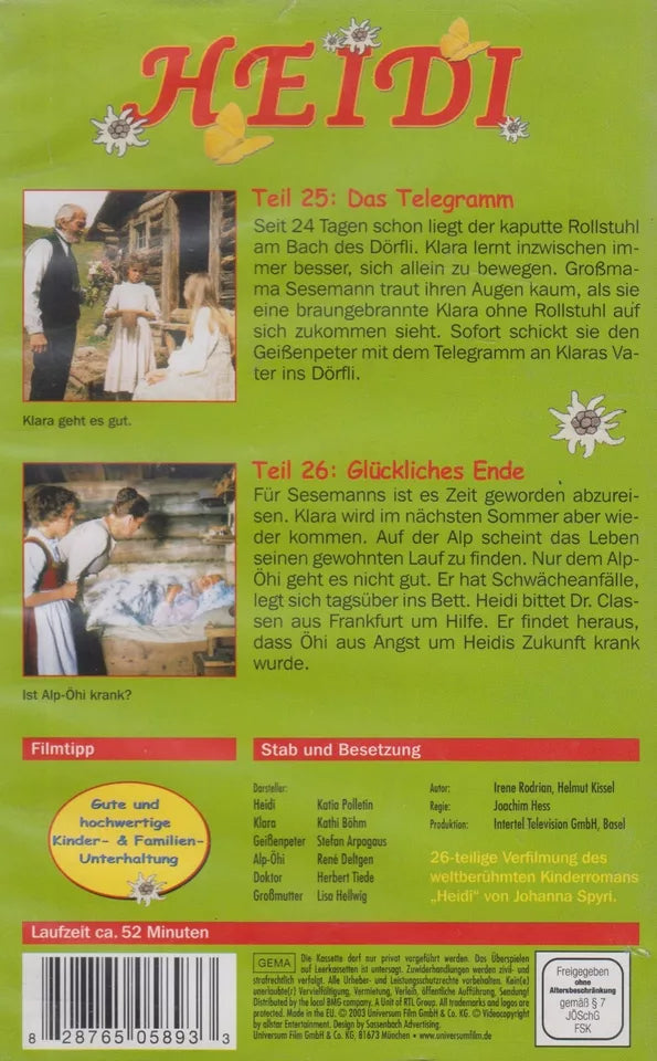 Heidi 13: The Telegram &amp; Happy Ending (VHS - 2003 - DE)
