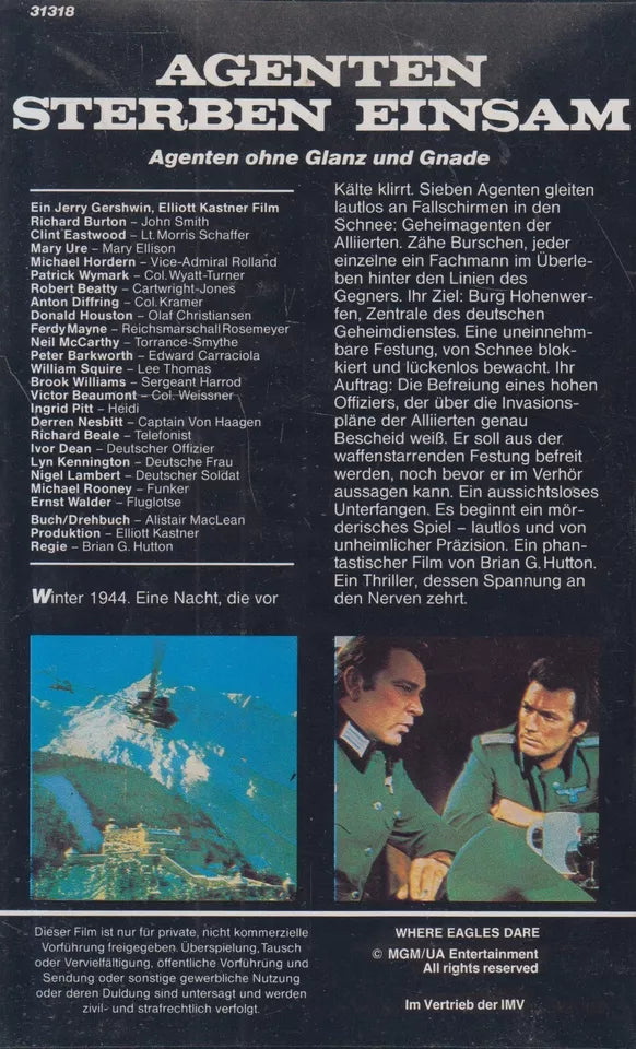 Agenten sterben einsam (VHS - DE)