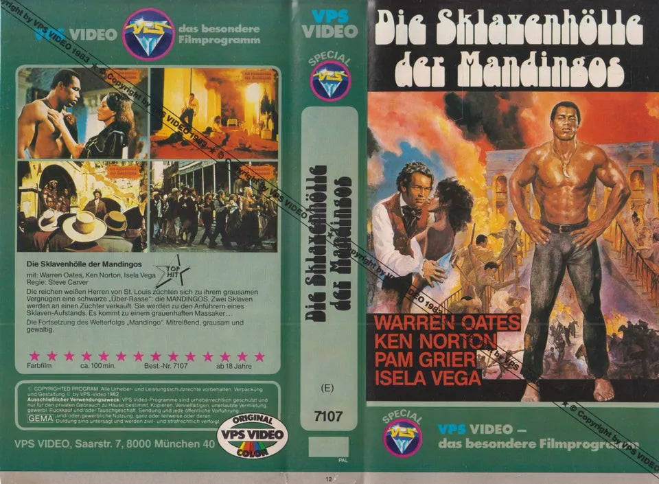 Django / The Mandingos' Slave Cave [VHS insert (without cassette/case)]