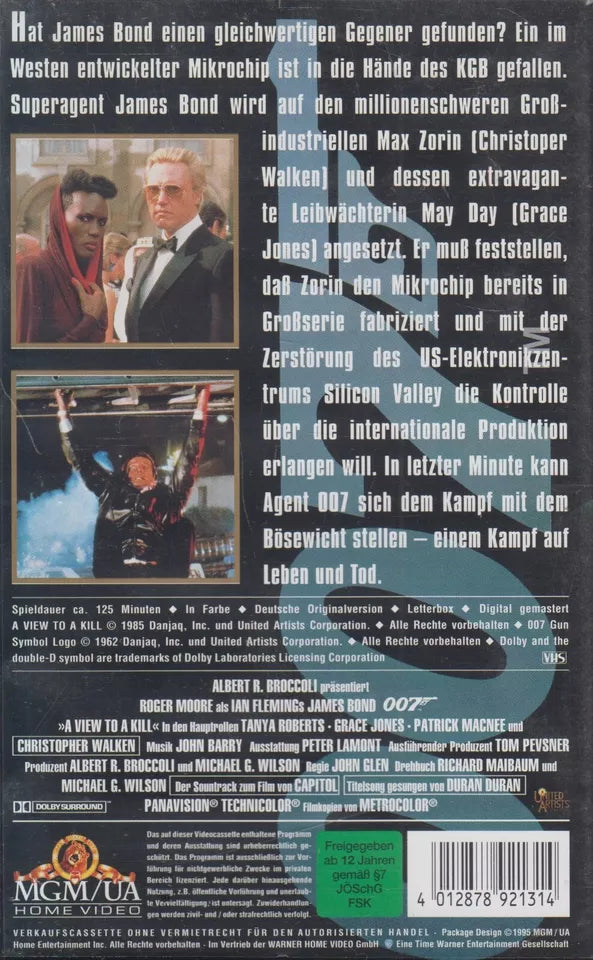 James Bond 007 - Im Angesicht des Todes (VHS - 1995 - DE)
