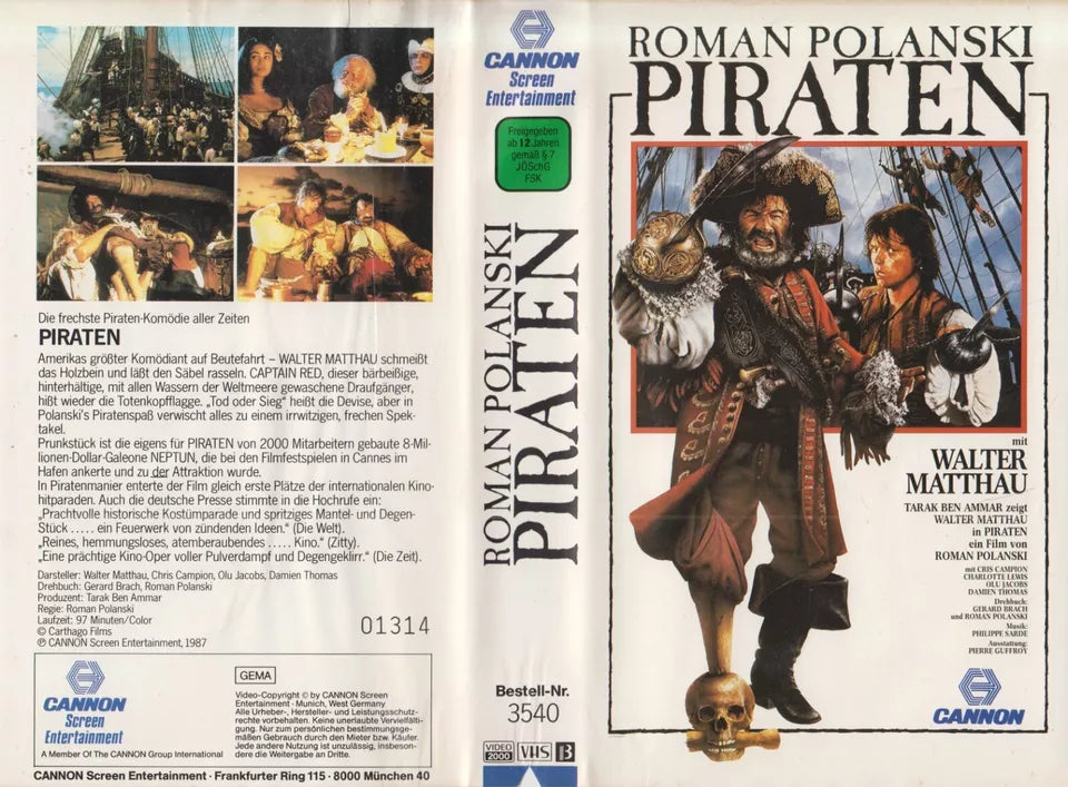 Pirates [Insert VHS (sans cassette/boîtier)]