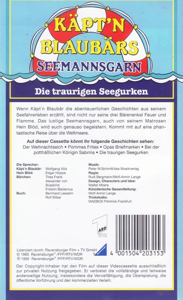 Käpt'n Blaubärs Seemannsgarn: Die traurige Seegurke (VHS - 1995 - DE)