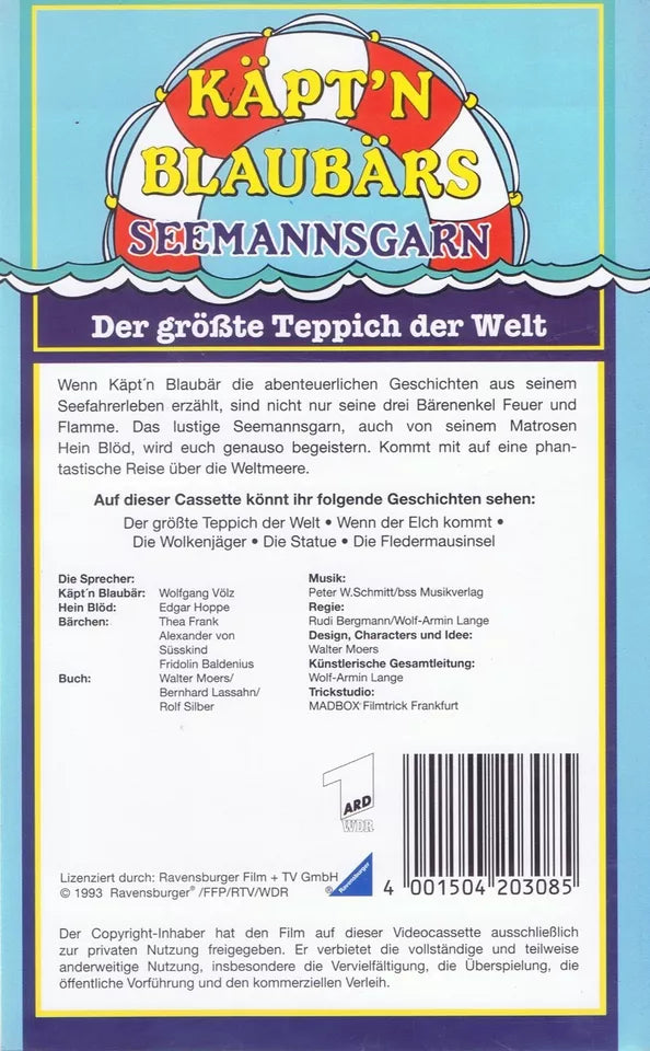 Käpt'n Blaubärs Seemannsgarn: Der größte Teppich der Welt (VHS - 1993 - DE)