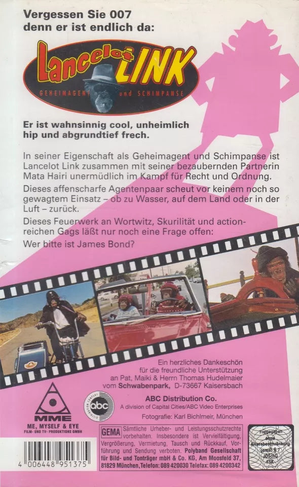 Lancelot Link - Secret Agent and Chimpanzee 1 (VHS - DE)