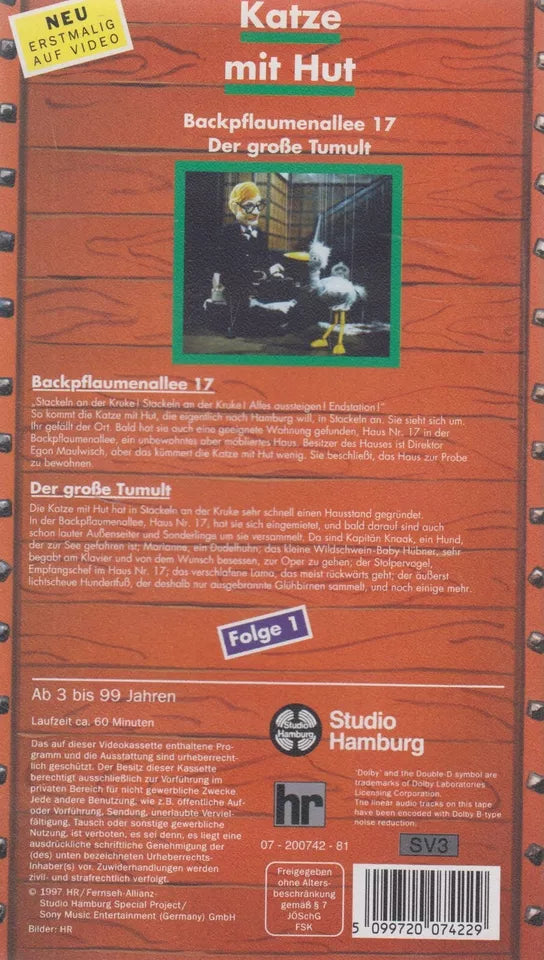 Augsburger Puppenkiste: Katze mit Hut - Folge 1 (VHS - 1997 - DE)