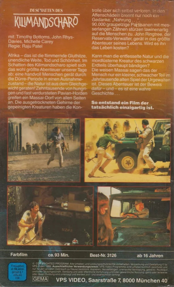 Im Schatten des Kilimandscharo (VHS - 1986 - DE)
