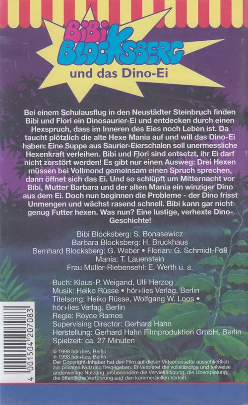 Bibi Blocksberg 8: Bibi Blocksberg und das Dino-Ei (VHS - 1998 - DE)