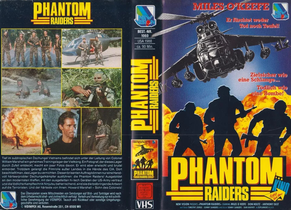 Phantom Raiders [VHS insert (without cassette/case)]