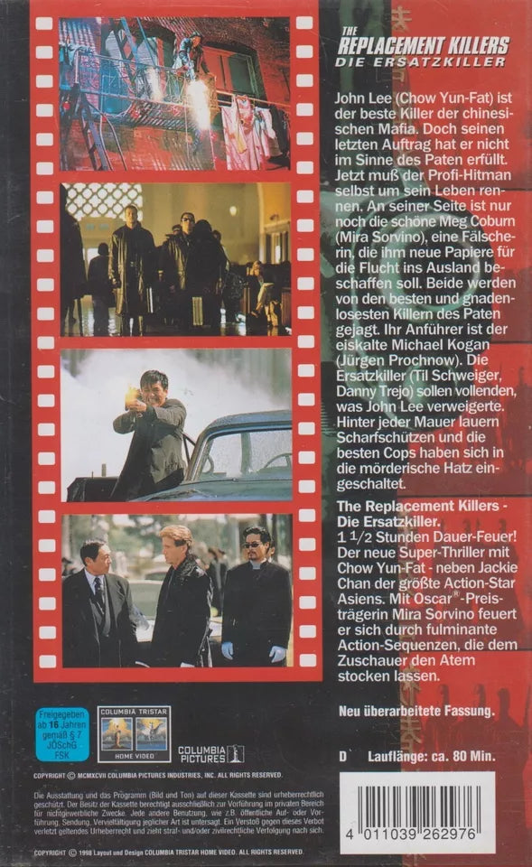 The Replacement Killers - Die Ersatzkiller (VHS - 1998 - DE)