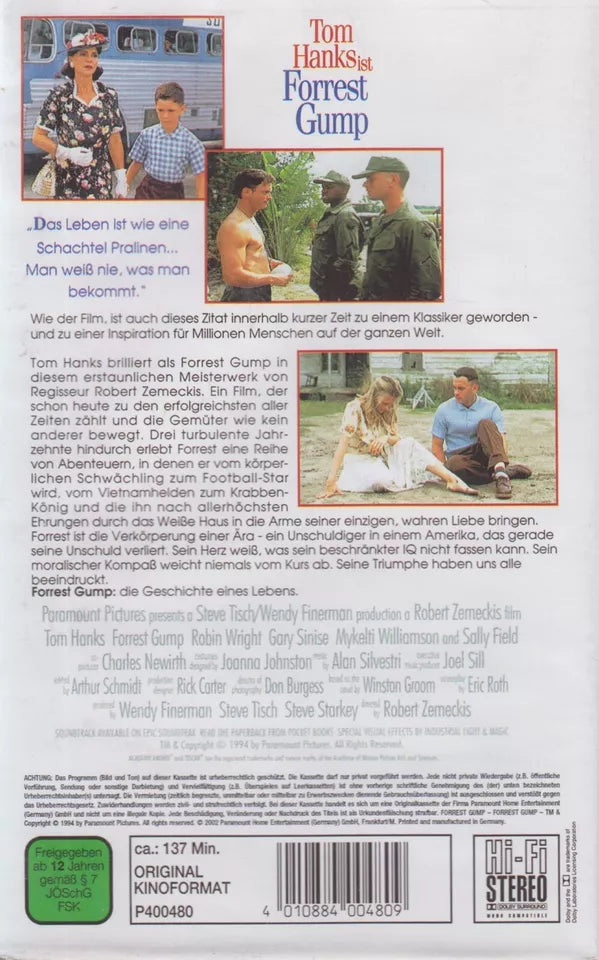 Forrest Gump (VHS - 2002 - DE)