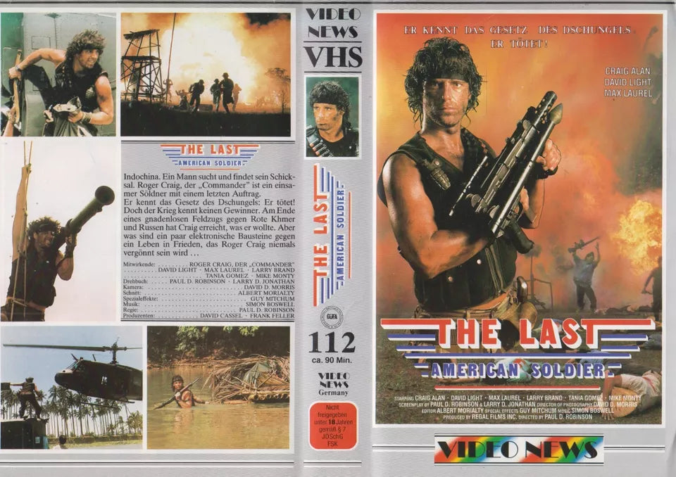 The Last American Soldier [VHS insert (without cassette/case)]